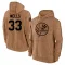 Brown Men's David Wells New York Yankees 2023 Salute to Service Club Pullover Hoodie