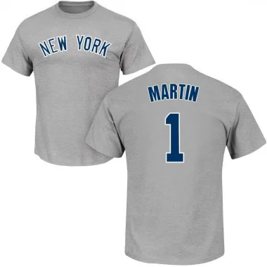 Gray Men's Billy Martin New York Yankees Roster T-Shirt -