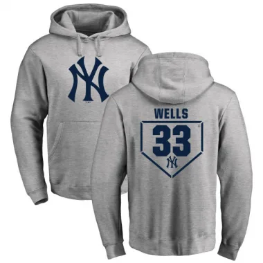 Gray Men's David Wells New York Yankees Branded RBI Pullover Hoodie - Heathered