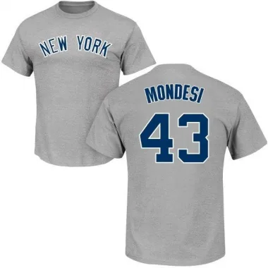 Gray Men's Raul Mondesi New York Yankees Roster T-Shirt -