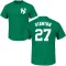 Green Youth Giancarlo Stanton New York Yankees St. Patrick's Day Roster T-Shirt -