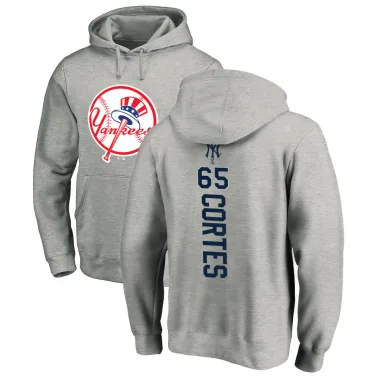 Men's Nestor Cortes New York Yankees Ash Backer Pullover Hoodie