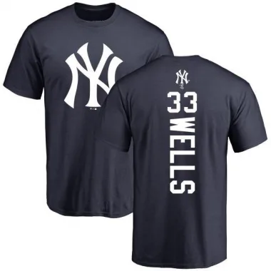 Navy Men's David Wells New York Yankees Backer T-Shirt -