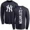 Navy Men's Giancarlo Stanton New York Yankees Backer Long Sleeve T-Shirt -