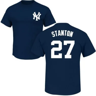 Navy Men's Giancarlo Stanton New York Yankees Roster T-Shirt -