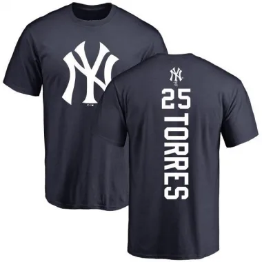 Navy Men's Gleyber Torres New York Yankees Backer T-Shirt -