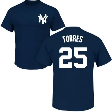 Navy Men's Gleyber Torres New York Yankees Roster T-Shirt -