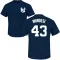 Navy Men's Raul Mondesi New York Yankees Roster T-Shirt -