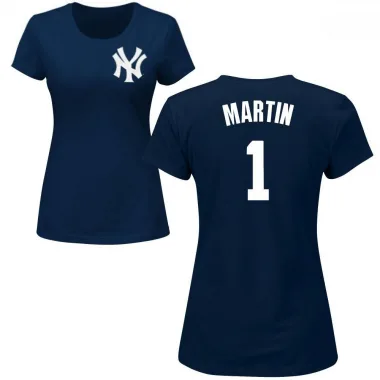 Navy Women's Billy Martin New York Yankees Roster T-Shirt -