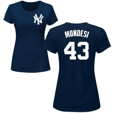 Navy Women's Raul Mondesi New York Yankees Roster T-Shirt -